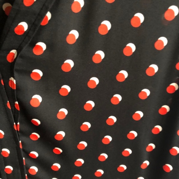 Tommy Hilfiger Dress Size 12 Sleeveless Polka Dot Black Red and White - Picture 8 of 15